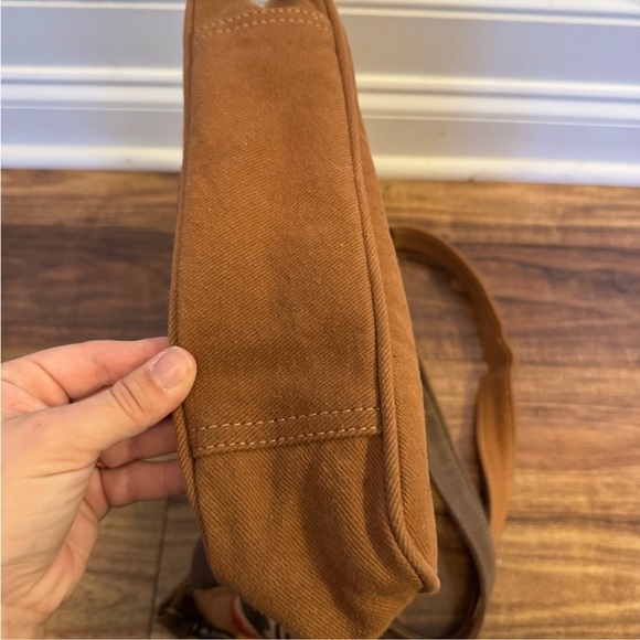 Myra Bag Brown and Red Patterned Shoulder Bag - Picture 7 of 7